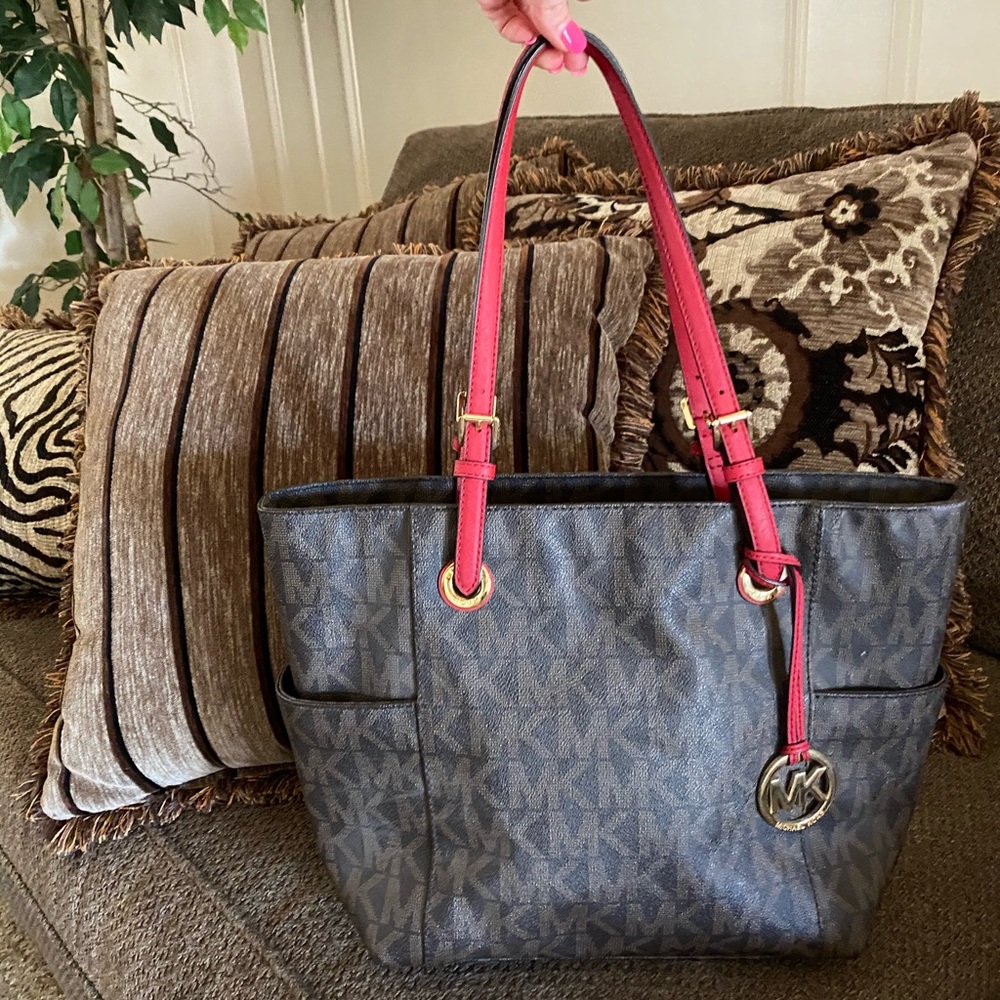 Michael Kors triple compartment tote.
